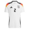 Maglia ufficiale Germania Antonio Rudiger 2 Casa Euro 2024 per Uomo